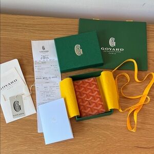 Goyard Saint Pierre Card Case Coated Canvas